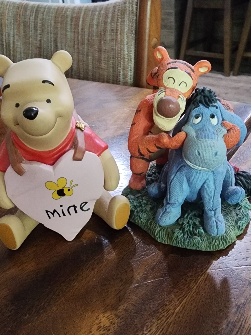Disney Winnie the Pooh Figurine Set - Blue, Orange, Cream